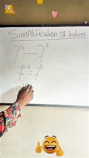 Laws of Indices Made Easy: Understanding the Subtraction Rule, #maths