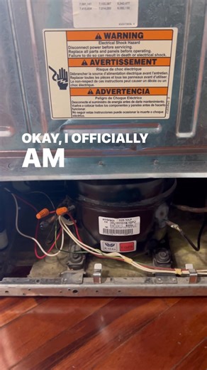 Ta-dah!!! The thingy that makes the other thingy work was broke. A $12 amazon part, next day delivery and a really smart friend - and we are back into the 21st century!!! Listen to that compressor hum! It truly is a Super Saturday!!!😁 Ice cubes for everyone!!!!! | Kim Rankin Seeking Joy