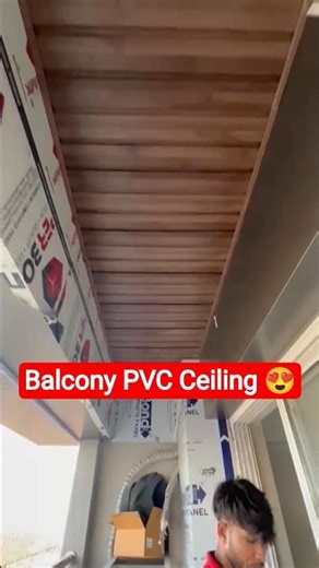 Balcony PVC Ceiling 2026 । PVC Ceiling For Balcony Or Bathroom #shorts #pvcceiling #falseceiling