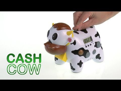 Cash Cow Electronic Talking Bank and Game