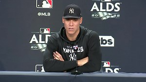 39K views · 3.6K reactions | "If they are going to walk me and put me on base, I'm happy for it because I know we have a stacked lineup behind me of guys that are waiting to drive me in." - Aaron Judge on what he expects from pitchers in the postseason and more during his 2022 ALDS press conference | YES Network | Facebook