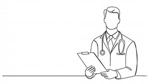 Animated Continuous Single Line Drawing Physician Stock Footage Video (100% Royalty-free) 3394649825 | Shutterstock