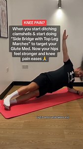 50K views · 274 reactions | Struggling with Knee Pain ⤵️ Performing countlesss of clam shells and not seing any improvements Try this instead Strong glutes are vital for health knees, hips & backs! #kneepain #glutemed #strength #injuryprevention #injuryrehab #physio #physio | Luke Online Physio | Facebook