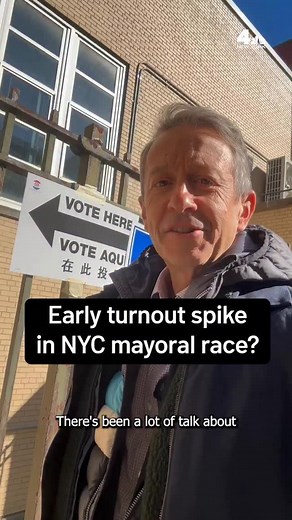 5.3K views · 44 reactions | More than 160,000 New Yorkers hit the polls this weekend during the first two days of early voting — a seemingly large turnout in a highly contested race for mayor. News 4’s Andrew Siff breaks down the numbers. #nyc #mamdani #cuomo #sliwa #politics | NBC New York | Facebook