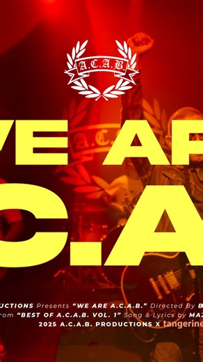 A.C.A.B. on Instagram: "“We Are A.C.A.B.” Official Music Video from the re-recorded, mixed & mastered in Germany 2025, “BEST OF A.C.A.B. VOL. 1” new compilation album is out now on A.C.A.B. Official YouTube Channel - acabmalaysia ! 💥 WATCH IT NOW, COMMENT, SHARE & DON’T FORGET TO SUBSCRIBE TO THE CHANNEL! 🔥 Zigger Zagger, Zigger Zagger… Oi! Oi! Oi! 💪🏻 Listen to, “BEST OF A.C.A.B. VOL. 1” new compilation album on any digital platforms worldwide, now! 🌏 Subscribe to A.C.A.B. Official YouTube 