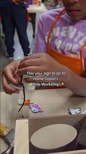 The Home Depot Kids Workshop is the perfect hands-on way to learn, build, and have fun together. 🧡