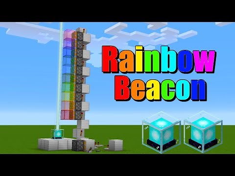 Rainbow Beacon Redstone Tutorial | Minecraft