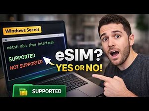 How to enable eSim cellular connectivity feature in your laptop