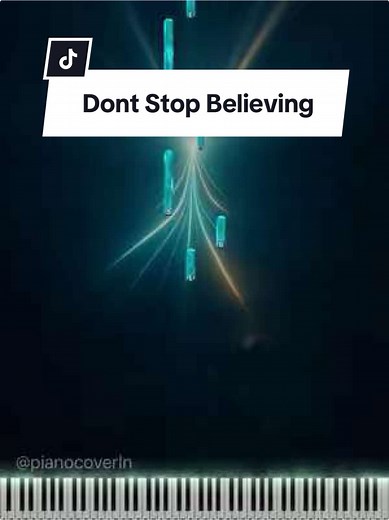 Dont Stop Believing (Piano Tutorial) #pianotok #pianotutorial #pianocover #dontstopbelievin