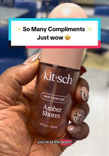 Kitsch has done it again 🤍✨ This amber scented hair perfume is THAT girl. Fresh, light, and not overpowering at all. Perfect for refreshing your hair after a long workday, between washes, or when you want to smell put-together in seconds. One spray and you’re ready to go again 👏 💼➡️✨ Teacher-approved. Busy day approved. Smells expensive without being too much. Very girlie but not childish! Trust me!! #Kitsch #HairFragrance #HairPerfume #AfterWorkRefresh #TikTokShopFind