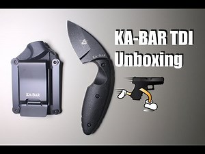 Kabar TDI Law Enforcement Fixed Blade Unboxing & Demonstation