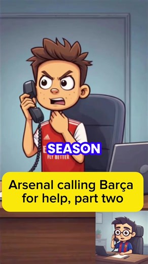 Arsenal calling Barça for help on how to win the league. Football comedy. #arsenal #barcelona #mancity #foryoupage #premierleague