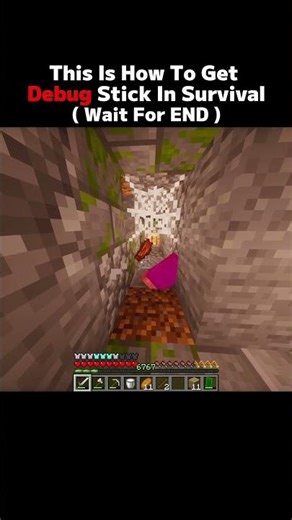 You can actually get Debug Stick in Survival #minecraft #shorts