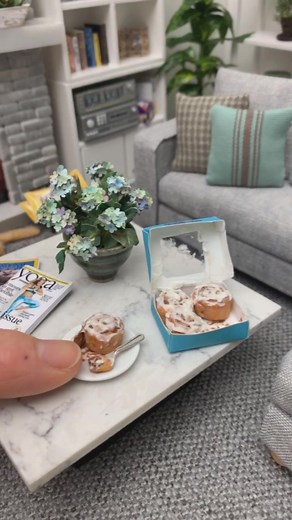 We are obsessed with Tiny Things! Do you like Miniatures? Come see our tiny home! We hope to brighten your day! #fyp #foryoupage #miniatures #tiny #mini #miniature #trending #viral #dollhouse #minis
