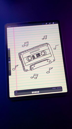 Create Shaky Hand Drawn Animation Effect in Procreate