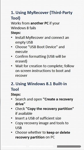 Windows 8 Recovery USB Guide | Step-by-Step Data Recovery #usb #recovery