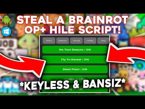 BEST! Steal a Brainrot Script | Desync, Win Duels, Instant Steal, Anti Hit, Auto Win! (Keyless)