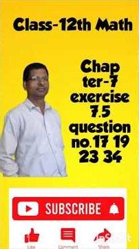 chapter 7 exercise 7.6 question no 17.19.23.24 solution. #maths