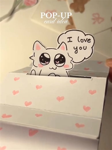 DIY Pop-Up Cute Card for Valentine's Day