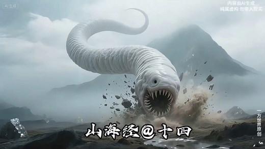 《山海经》神话纪录片 第十四集 北次三经（2）精卫 鳠鱼 黾 䍶䍶 鸺鹠 师鱼 獂 #山海经 #山海经异兽录 #神话故事 #AIGC #精卫填海