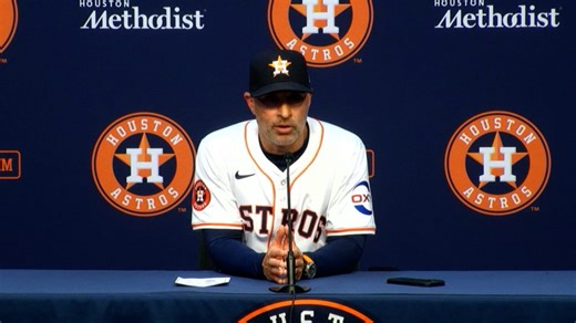 Joe Espada on Astros' pitching, joining playoff race