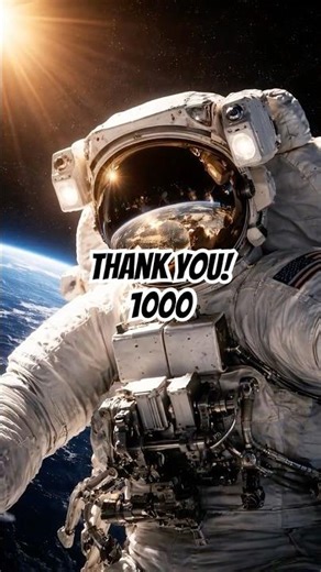 A Thank You Note To All My 1000 Followers With My Own Voice #fyp #space #thankyo #shorts