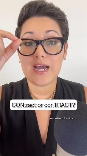 Tannia Suárez on Instagram: "What words do you struggle to pronounce in English? 😬 Notes: ✅ CONtract (noun) ✅conTRACT (verb) For more in-depth, advanced (B2-C2) pronunciation training, start the Advanced Pronunciation Accelerator Program today! 👉🏽 TanniaSuarez.com/pronunciation Important Reminder 👀 With consistent practice, you will speak clearly and confidently. I know it can be a frustrating process, but remember to be patient and kind to yourself along the way. 🫶🏽 #english #learnenglish