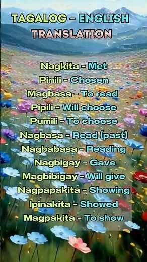 Tagalog to English translation #tagalogtoenglish