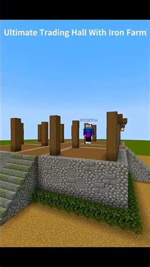 Ultimate Trading Hall & Iron Farm - Minecraft 1.20 Tutorial #jyotigaming #shorts