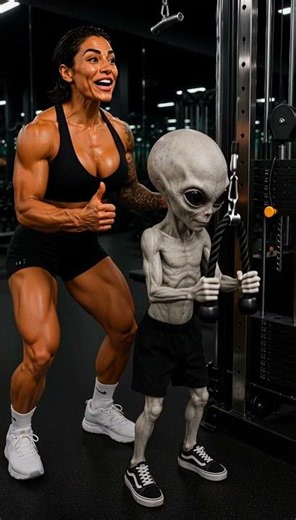 Jeff Discovers the Exercise That Burns Your Arms 🔥👽 #shorts