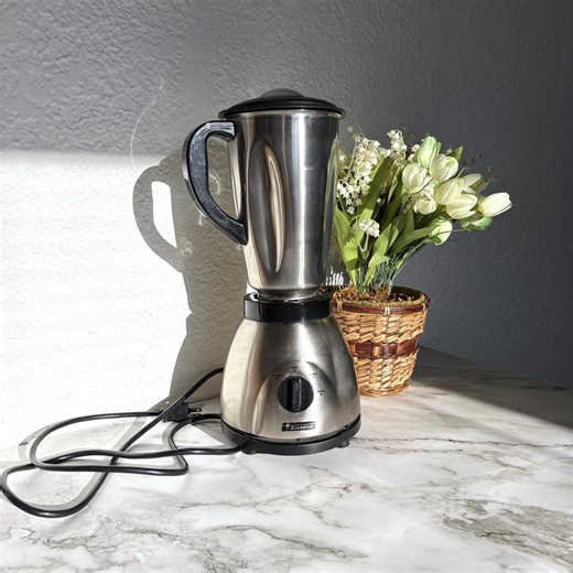 Vintage Stainless Steel 3-speed Blender | Retro Kitchen Appliance | Minimalist Barware - Etsy