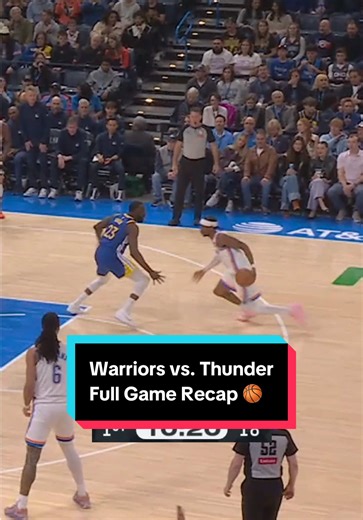 Warriors vs Thunder Game Recap: Nonstop Action