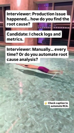 How do you automate root cause analysis (RCA) using logs and metrics?