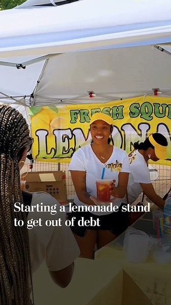 Starting a lemonade stand to get out of debt