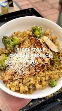 Blackstone Chicken Broccoli Pasta #dinnerideas #blackstone #griddle #flattop