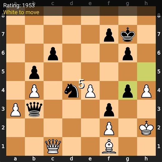 Chess Puzzle Rating 1953 — White to move! #Shorts