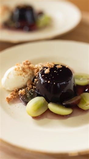 Ray McVinnie on Instagram: "Dark Grape Jellies Serves 6. Jelly and cream is a real classic. @therealmccoynz Dark Grape juice is the perfect colour and flavour for these jewel-like jellies. Use these as a lighter end to the Christmas meal, or a refreshing dessert when the weather is hot. 500ml McCoy Dark Grape juice, plus 1 tablespoon 2 tablespoons caster sugar 3 teaspoons gelatine powder 2 tablespoons runny honey 18 green and 18 red grapes, halved 75g mascarpone 150ml cream 6 amaretti biscuits P