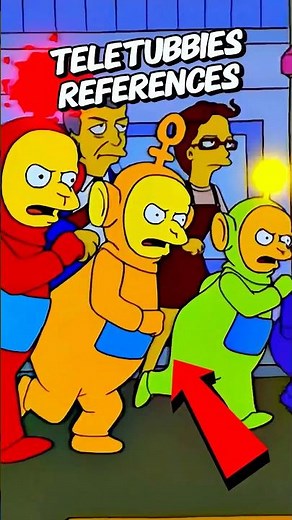 5 Times The Simpsons Referenced Teletubbies 👀 #simpsons #shorts