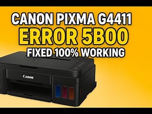 How to Fix Canon PIXMA G4411 Error 5B00 | Waste Ink Pad Reset Step-by-Step