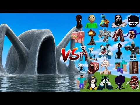 Sea Eater vs All New Minecraft Bosses | Minecraft Mob Battle