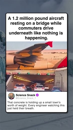 MASSIVE PLANE OVER TUNNEL