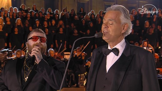 Teddy Swims and Andrea Bocelli joining forces for “Amazing Grace” with Voices of Fire and the Choir of Diocese of Rome. Watch #GraceForTheWorld now on Disney | Pharrell Williams