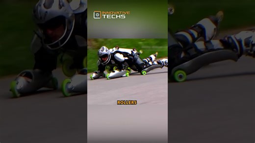 Meet the roller man: France’s high-speed daredevil in a custom 30-wheel suit!