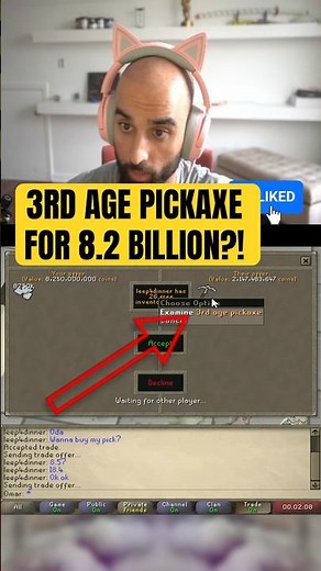 Odablock Spends 8.2 BILLION On A 3RD AGE PICKAXE #osrs