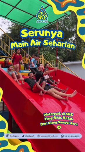 Ada satu hal yang sering kejadian kalau lagi main air di Waterpark SKE: rencana pulang cepat… tapi malah jadi seharian 😆 Mulai dari nyobain seluncuran, santai di kolam, sampai ketawa bareng temen bikin waktu terasa cepat banget berlalu. Tempat ini bukan cuma soal wahana air, tapi juga soal momen seru yang bisa kamu rasain bareng orang-orang terdekat. Kalau kamu lagi cari tempat buat seru-seruan dan refreshing, Waterpark SKE bisa jadi salah satu pilihan yang wajib dicoba 🤩💦 Info lebih lanjut: 