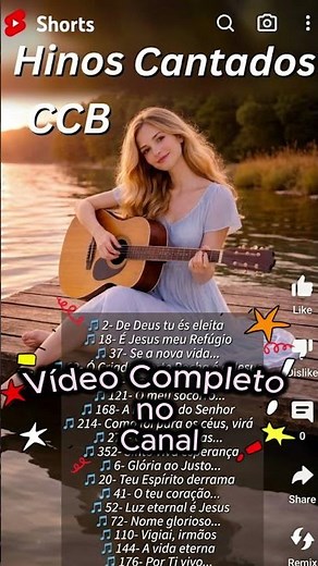 Hinos CCB Cantados - Voz e Violão Feminina 1 Hora de Louvor (Hinário 5) #hinosccb #hinosccbcantados