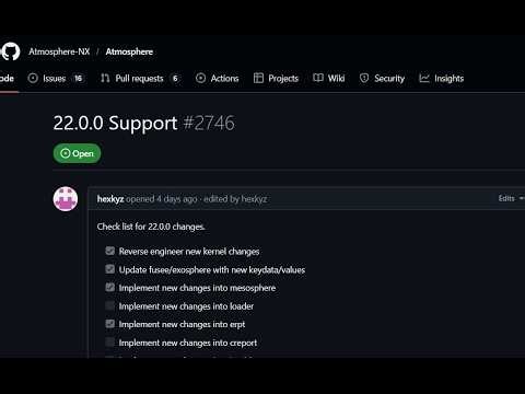 Atmosphere status update ! currently being worked on for firmware 22.0.0 support hang in there!