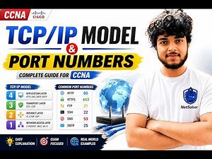 TCP/IP Model & Port Numbers Explained | Complete CCNA Guide 🔥