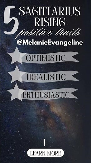 Sagittarius Ascendant positive character traits