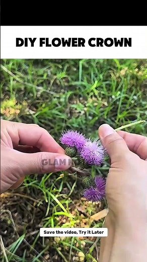 How to Make a Thistle Wildflower Crown | Easy DIY Floral Crown Tutorial ✨#ThistleCrown #Wildflower